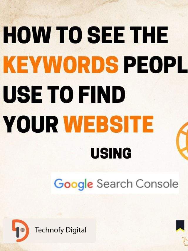 How to find keywords for your website using Google Search Console?