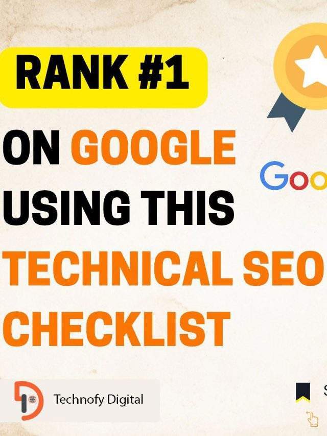 Technical SEO Checklist To Rank #1 on Google [Usefull  Checklist]